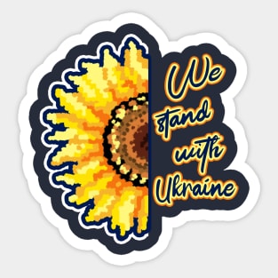 We stand with Ukraine Sticker